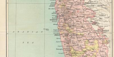 Mapa de Bombay presidència