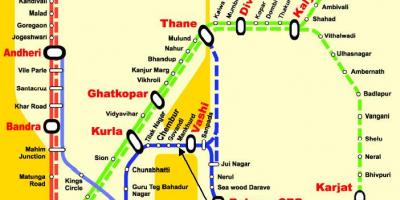 Mumbai central de la línia estacions mapa