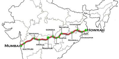 Nagpur Mumbai expressar la carretera mapa