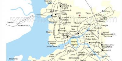 Mapa de la nova Mumbai