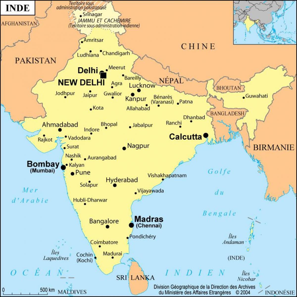 mapa de l'índia, Bombai