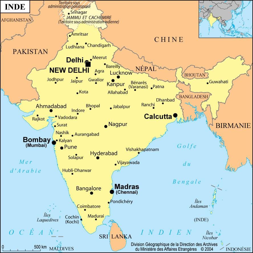 Bombay en el mapa del món