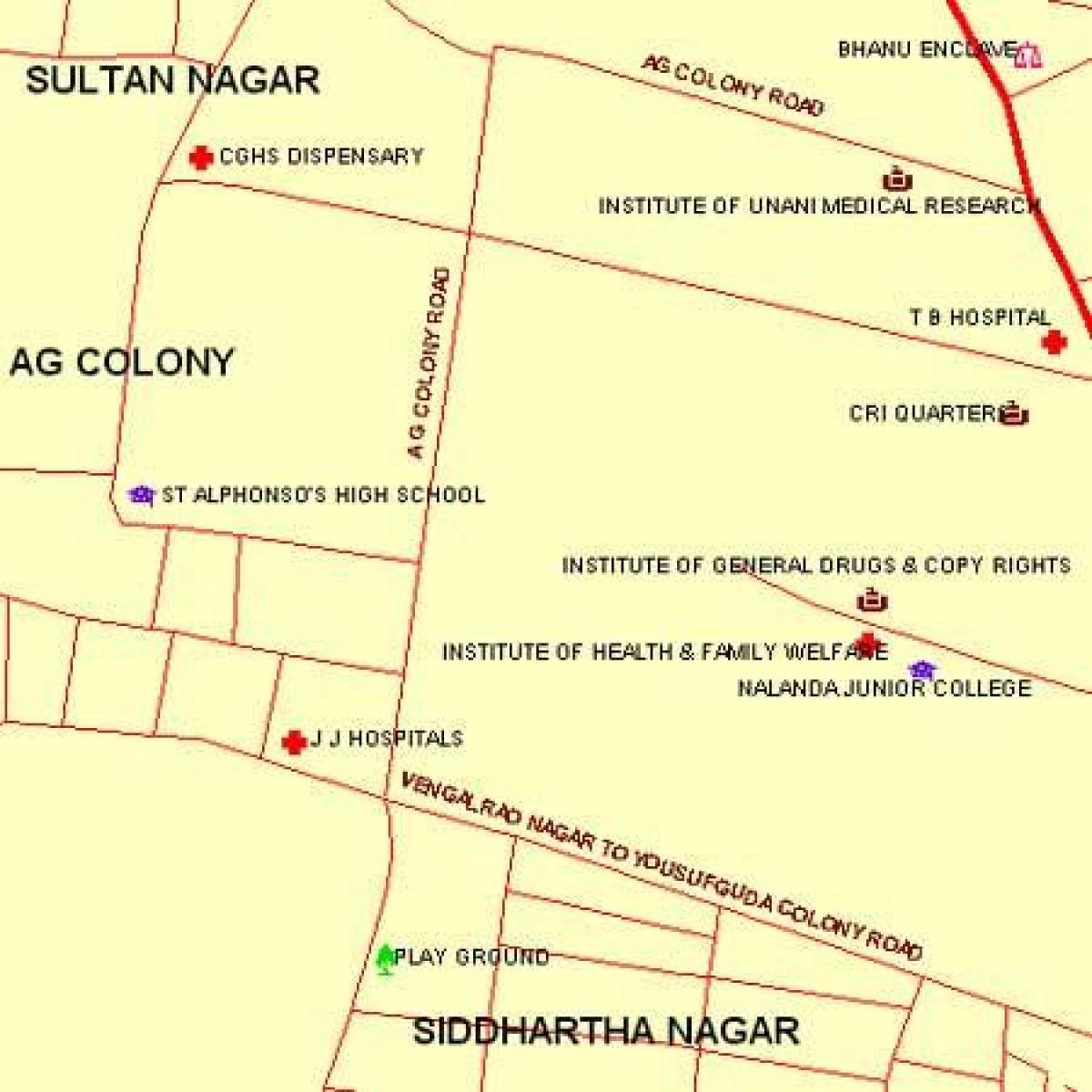 JJ Hospital Mumbai mapa