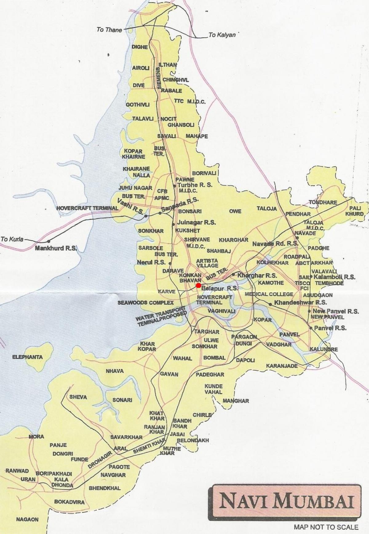 mapa de navi Mumbai ciutat