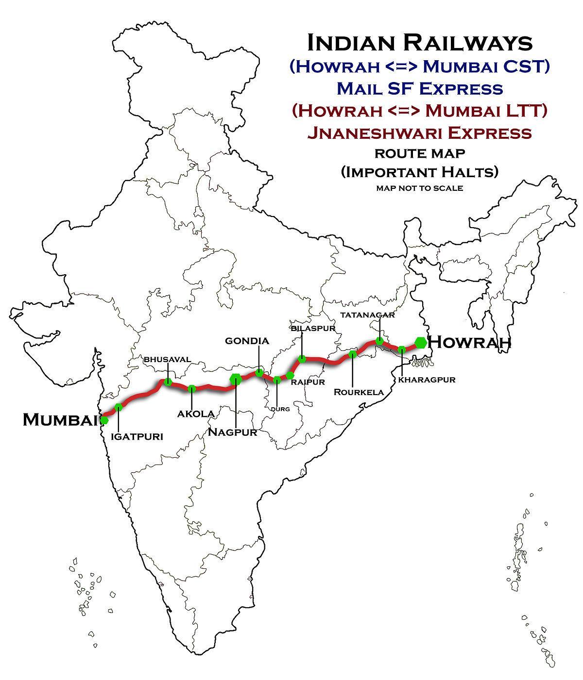 nagpur Mumbai expressar la carretera mapa