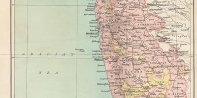 Mapa de Bombay presidència
