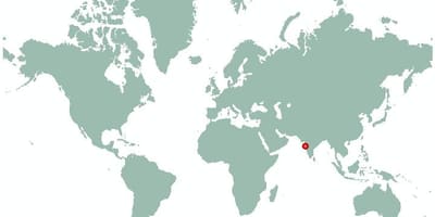 Mumbai en el mapa del món
