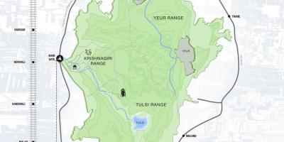Mapa de sanjay gandhi national park